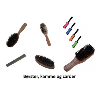 Børster, kamme og carder